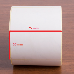 لیبل کاغذی 35 × 75