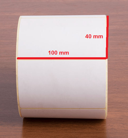 لیبل کاغذی 40 × 100