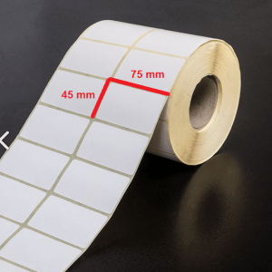 لیبل کاغذی 45 × 75