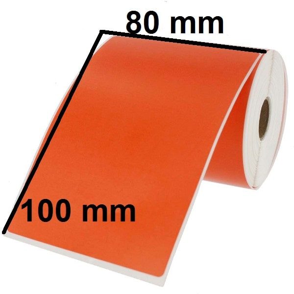 برچسب PVC نارنجی 100 × 80