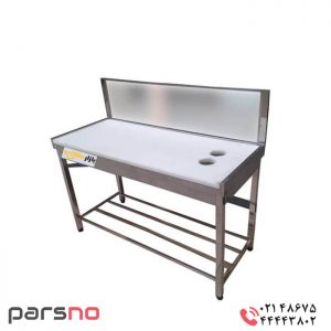 میز کار استیل رویه پلاستیکی قصابی