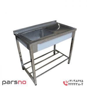 سینک صنعتی تک لگن بغل میزکاری