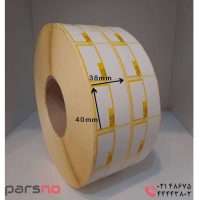 لیبل کاغذی زرد ۳۸ × ۴۰