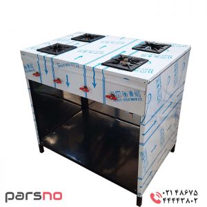 اجاق گاز صنعتی استیل 4 شعله