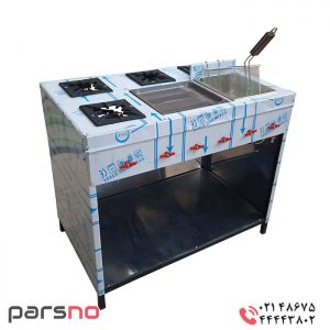 فر ساندویچی 4 شعله کابین دار