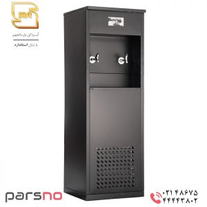 آبسردکن استیل ۲ شیر مشکی مدل ۲BS